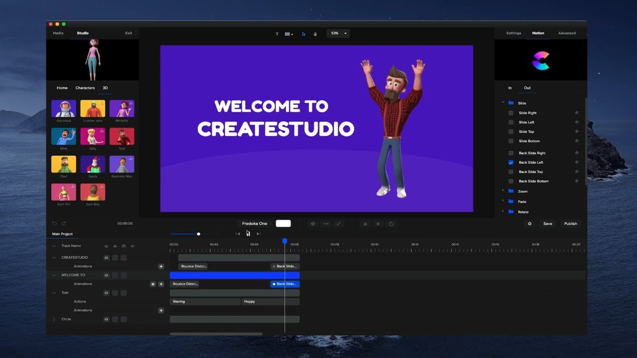 CreateStudio Demo 2D 3D Animation Software For Mac PC 